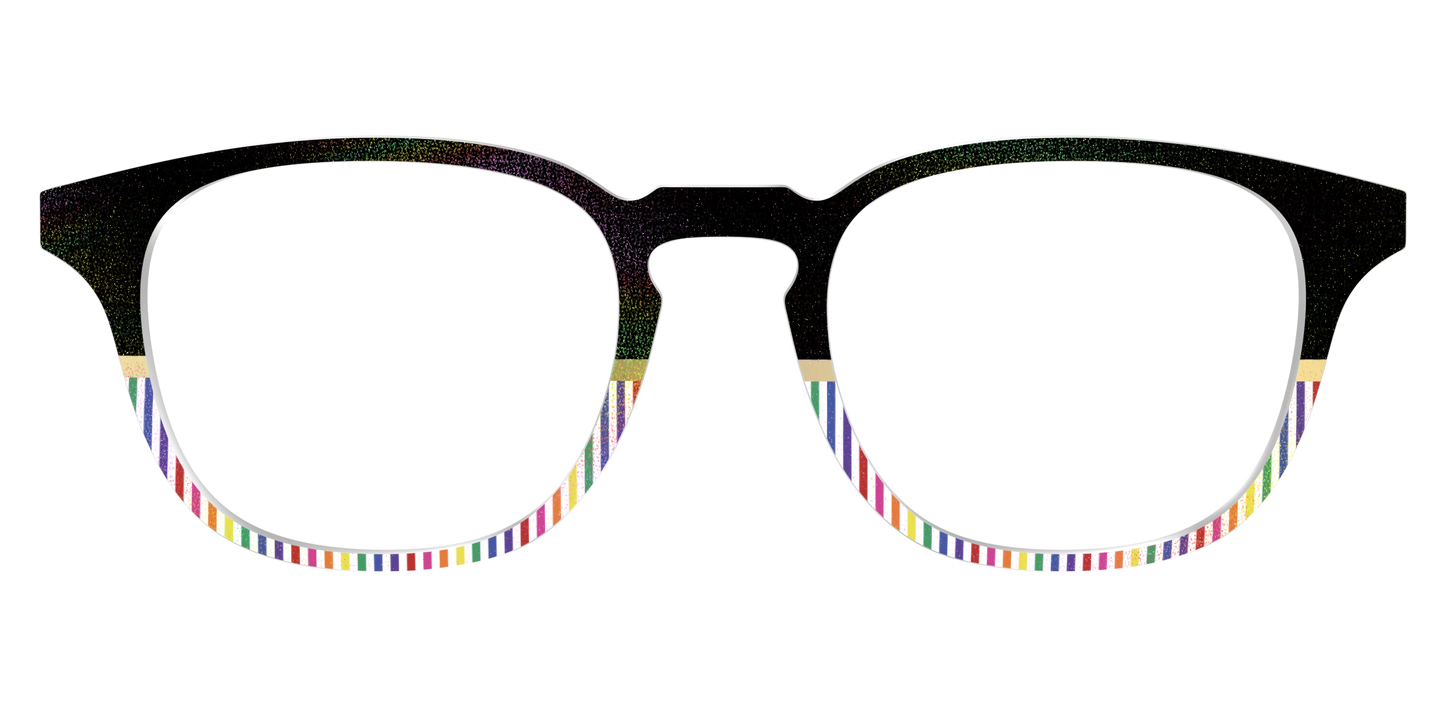 The Chic Pride Stripes Crystal with Gold Foil