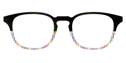 The Chic Pride Stripes Crystal with Gold Foil