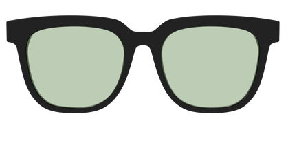 The Black With Sage Green Lens