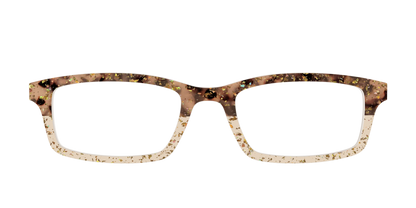 The Khaki Tortoise Crystal Split with Gold Flakes