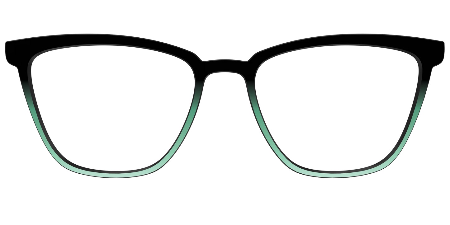 The Black to Spearmint Gradient
