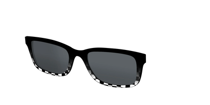 The Polarized Checkerboard Fade Sun Top