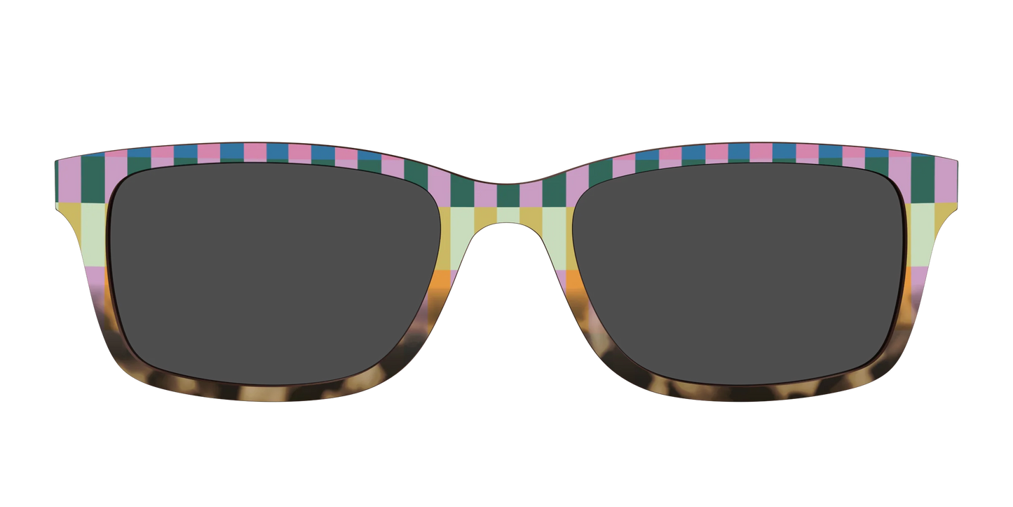 The Polarized Summer Stripes Tortoise Sun Top