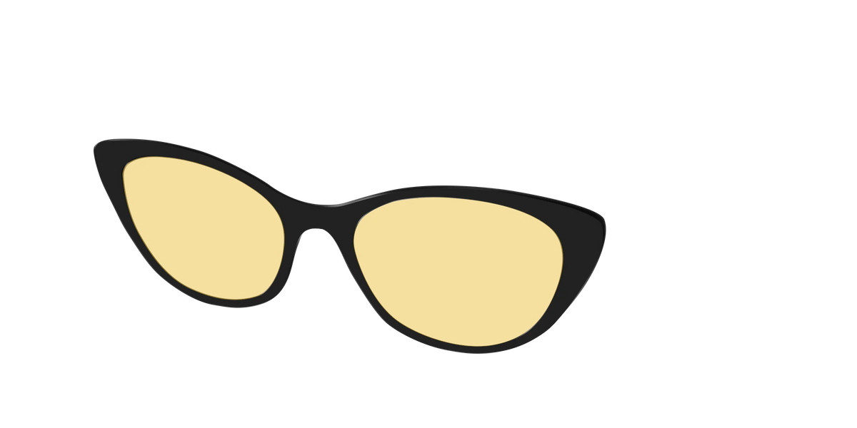 The Black With Citrine Yellow Lens
