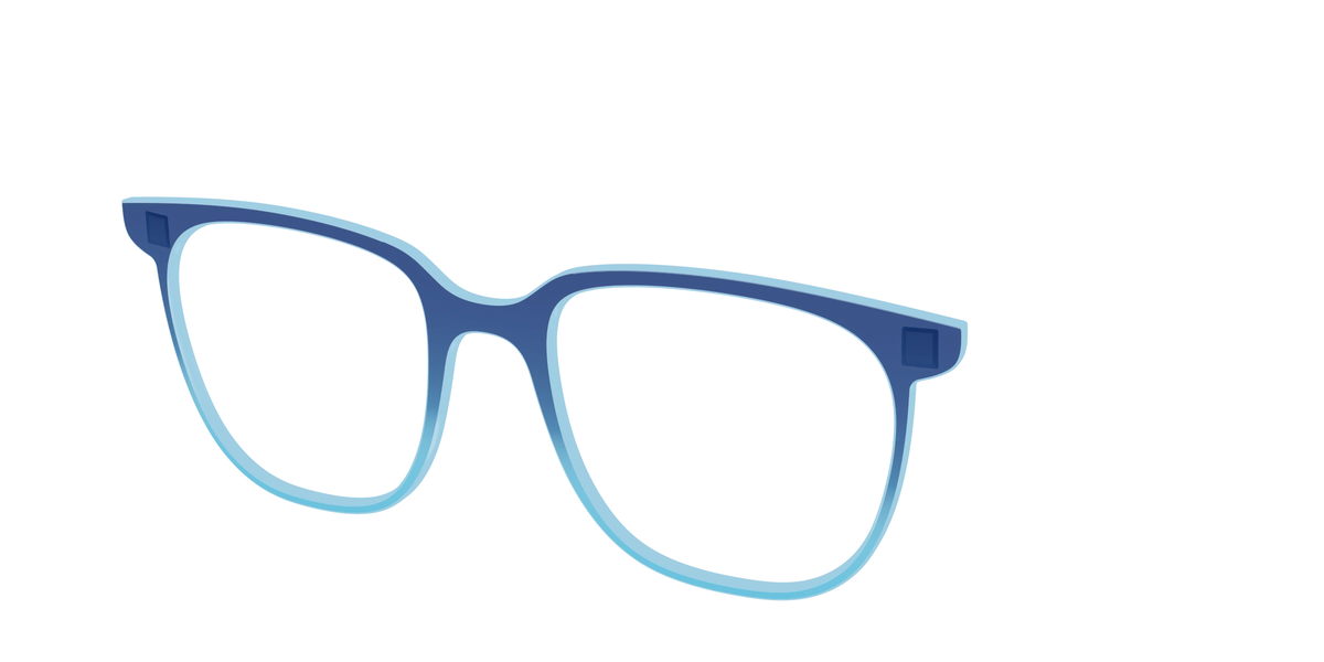 The Indigo to Sky Blue Gradient Crystal