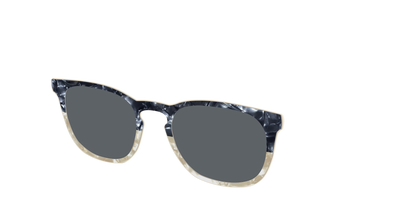 The Polarized Navy to Taupe Pearl Split Sun Top