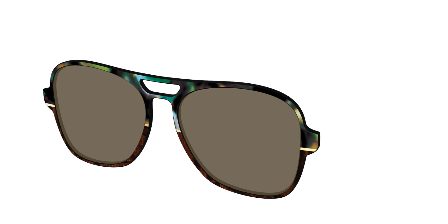 The Polarized Mirage Split with Gold Foil Sun Top