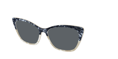 The Polarized Navy to Taupe Pearl Split Sun Top