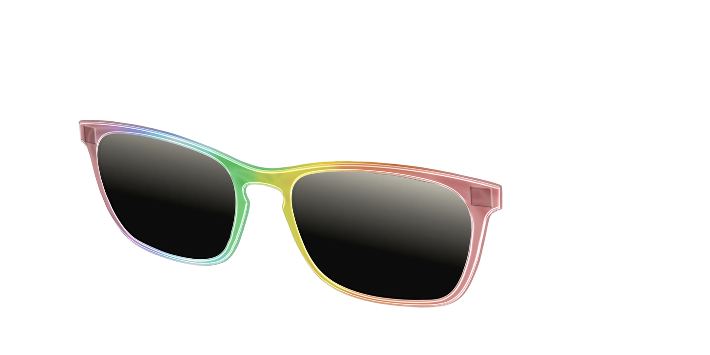 The Polarized Rainbow Gradient Sun Top
