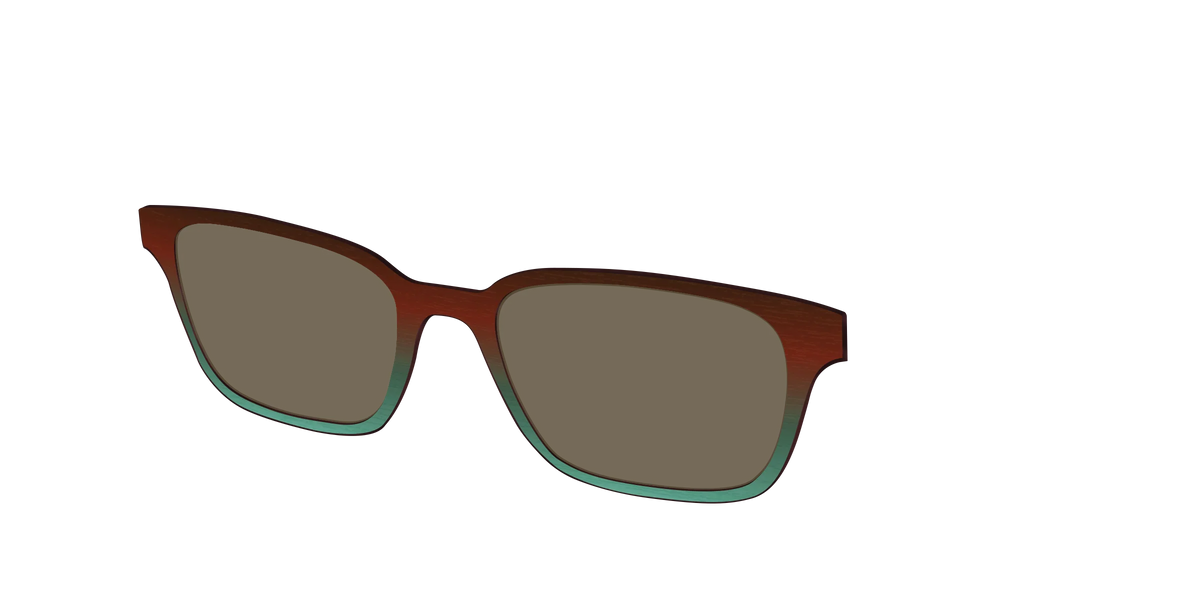 The Polarized Mahogany to Juniper Woodgrain Sun Top