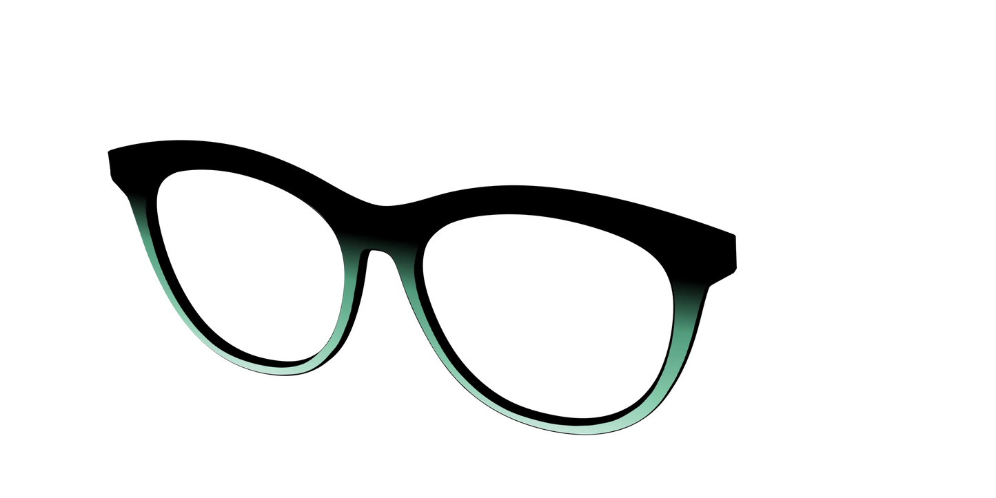 The Black to Spearmint Gradient