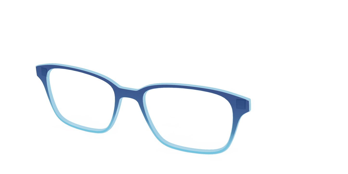 The Indigo to Sky Blue Gradient Crystal
