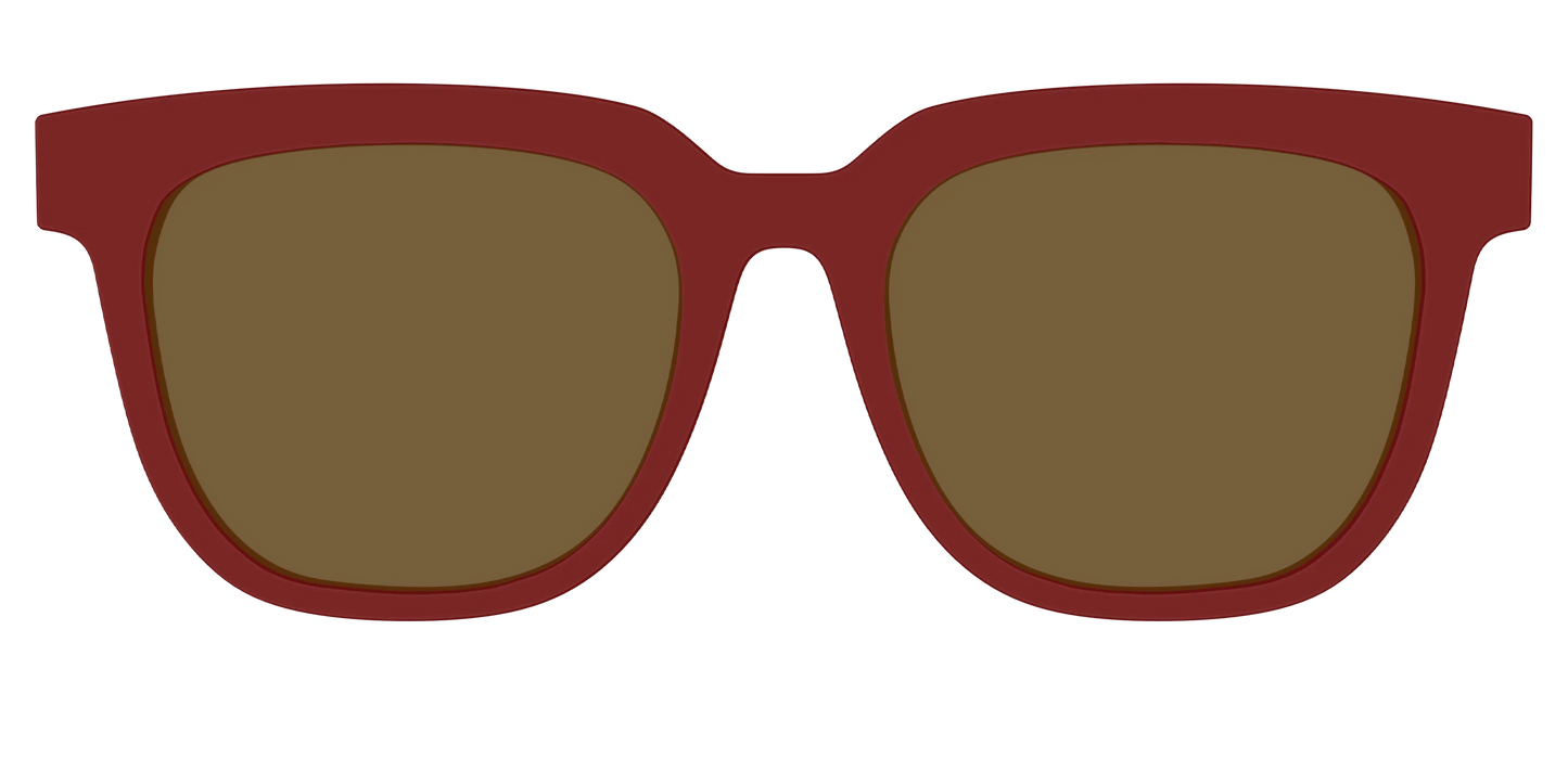 The Polarized Burgundy Sun Top