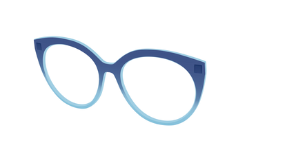 The Indigo to Sky Blue Gradient Crystal