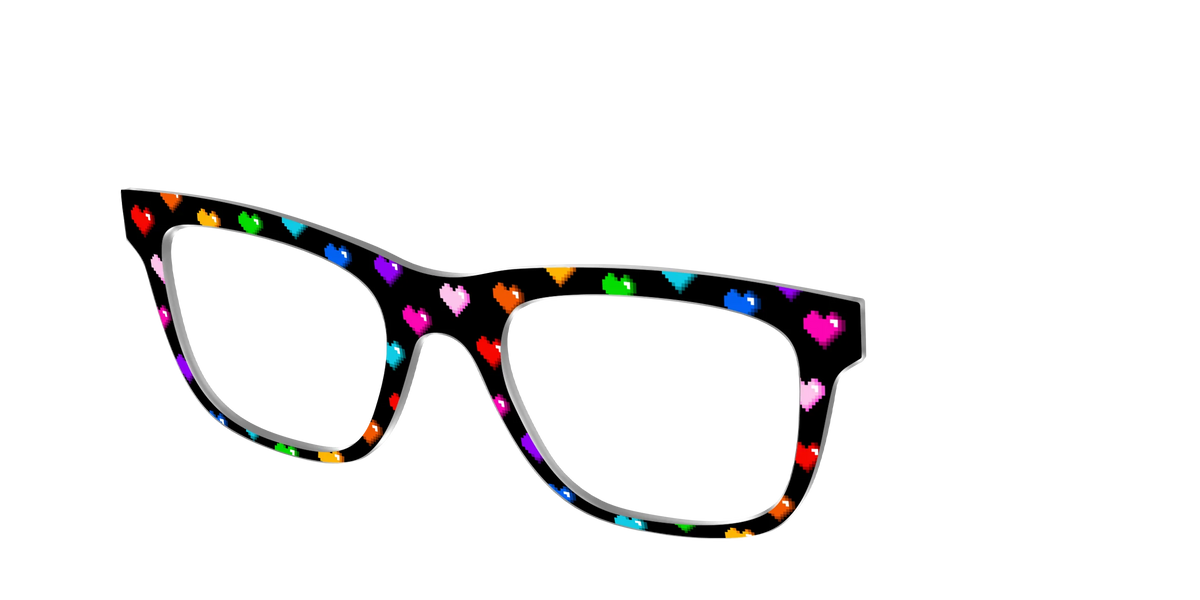 The 8-Bit Rainbow Hearts