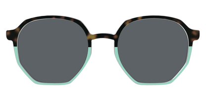 The Polarized Matcha Split Sun Top