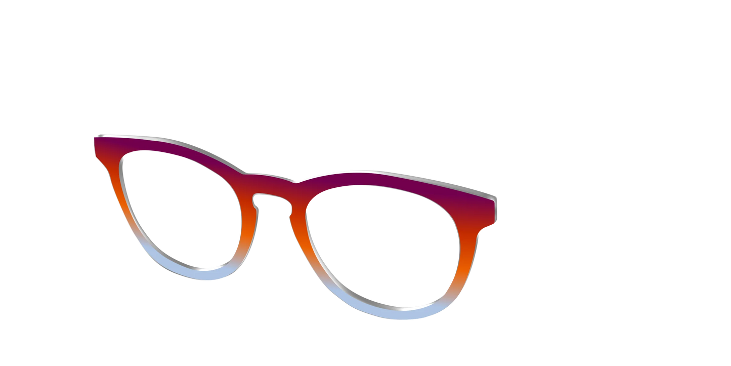 The Raspberry to Periwinkle Gradient