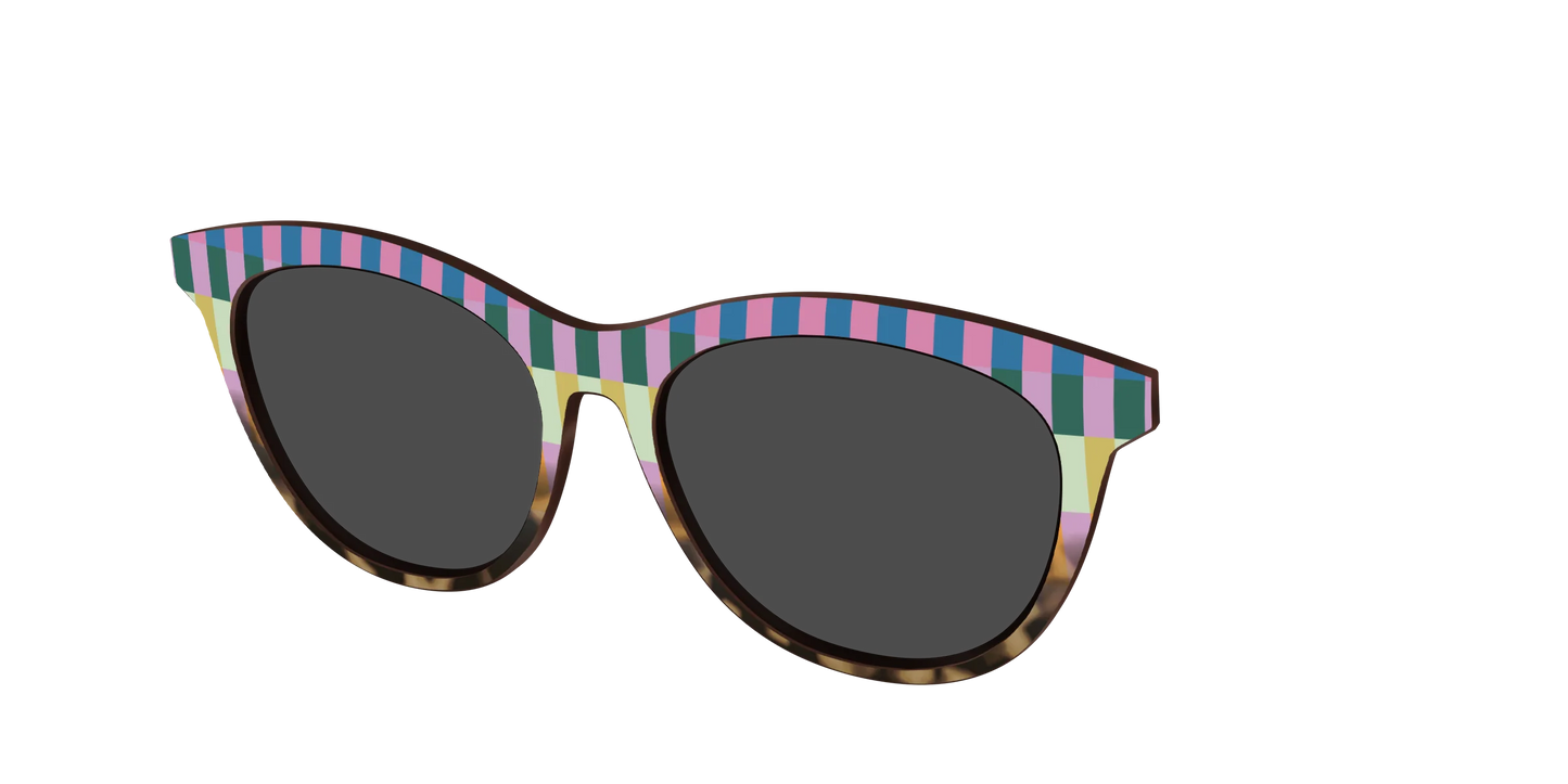 The Polarized Summer Stripes Tortoise Sun Top