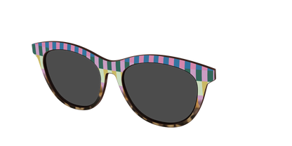 The Polarized Summer Stripes Tortoise Sun Top
