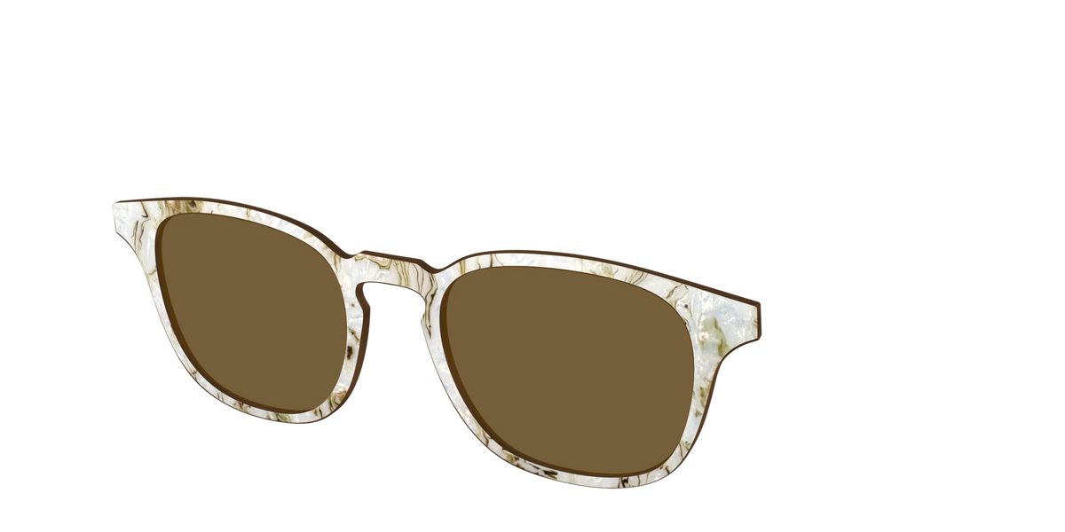 The Polarized Ivory Sand Pearl Shell Sun Top