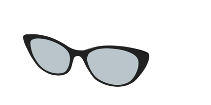 The Black With Slate Blue Lens