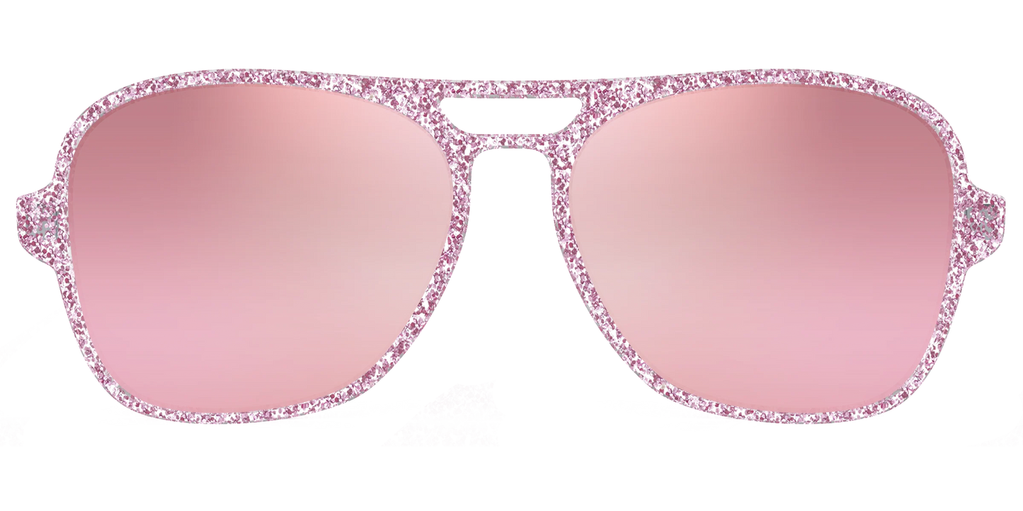 The Polarized Rose Gold Sparkle Sun Top
