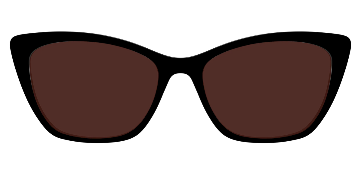 The Black with Brown Golf Lens