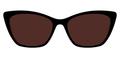 The Black with Brown Golf Lens