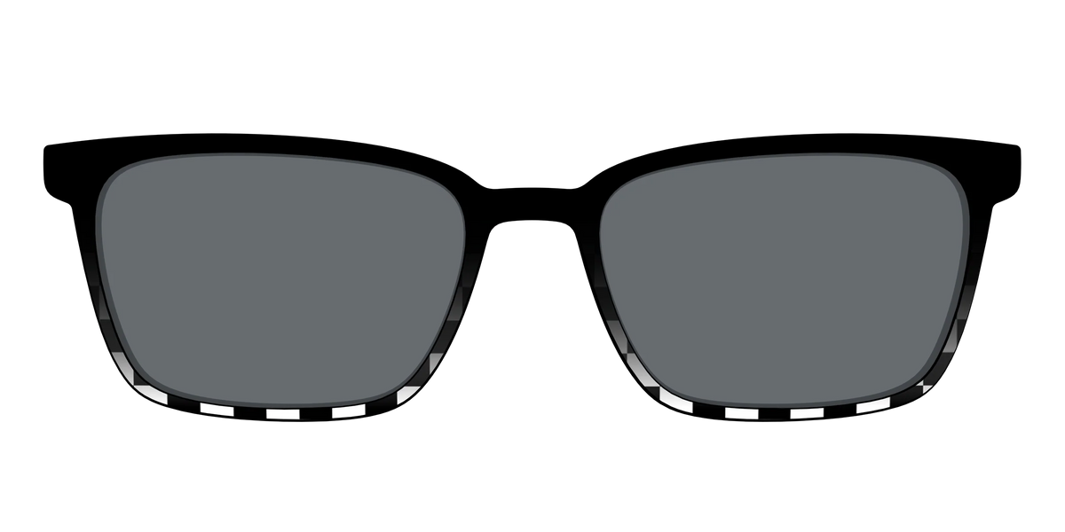 The Polarized Checkerboard Fade Sun Top