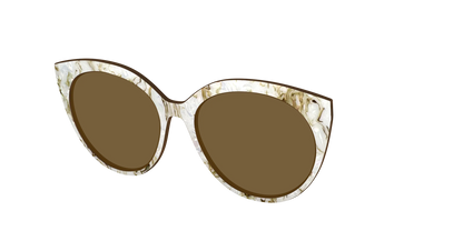 The Polarized Ivory Sand Pearl Shell Sun Top