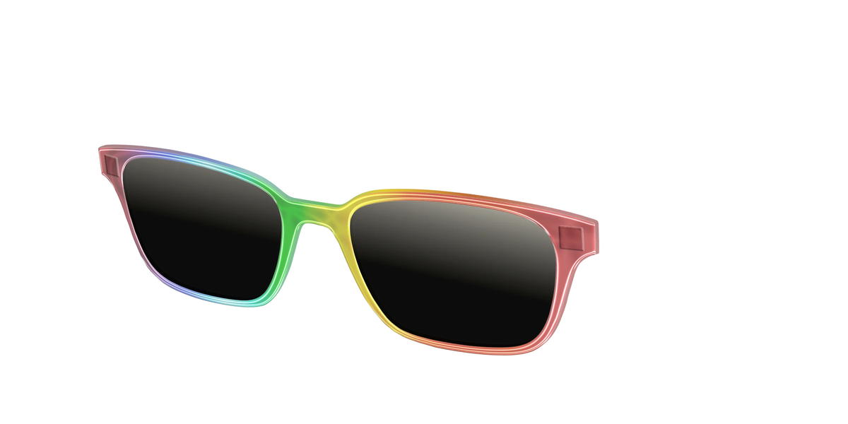 The Polarized Rainbow Gradient Sun Top