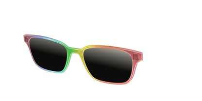 The Polarized Rainbow Gradient Sun Top