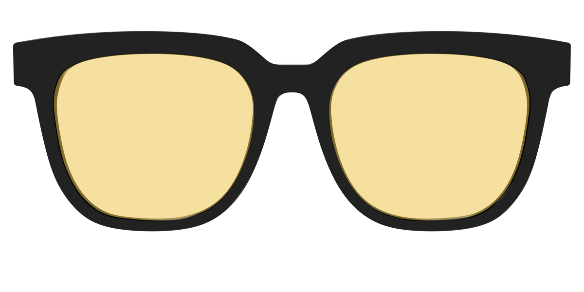 The Black With Citrine Yellow Lens