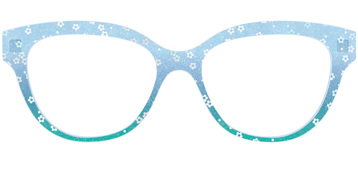 The Sky Blue Crystal with Daisy Glitter