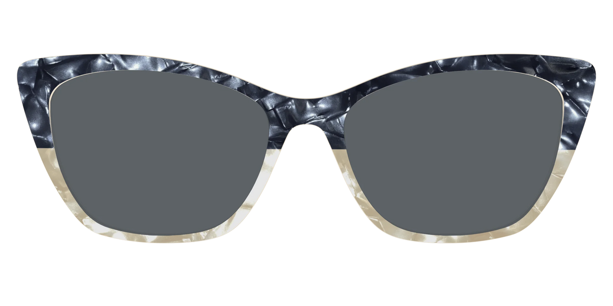 The Polarized Navy to Taupe Pearl Split Sun Top