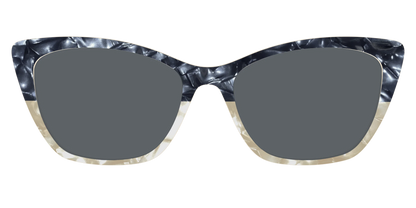 The Polarized Navy to Taupe Pearl Split Sun Top