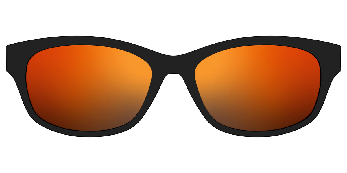 The Polarized Orange Reflective Sun Top
