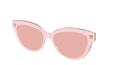 The Pink Crystal With Coral Pink Lens