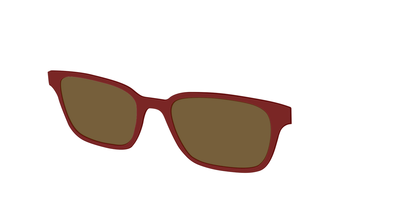 The Polarized Burgundy Sun Top