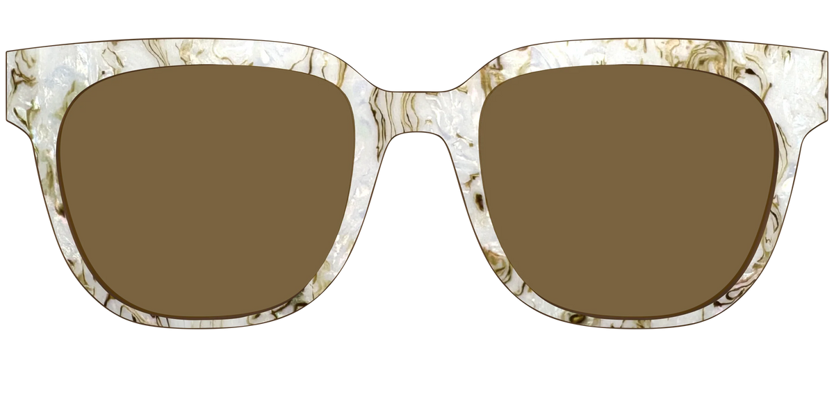 The Polarized Ivory Sand Pearl Shell Sun Top