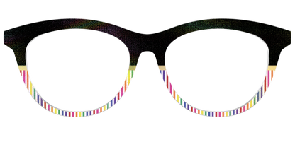 The Chic Pride Stripes Crystal with Gold Foil