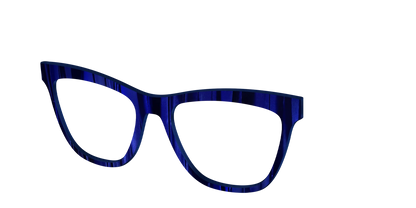 The Indigo Moire Stripes