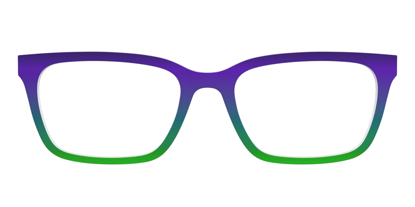 The Ultra Violet to Bright Green Gradient