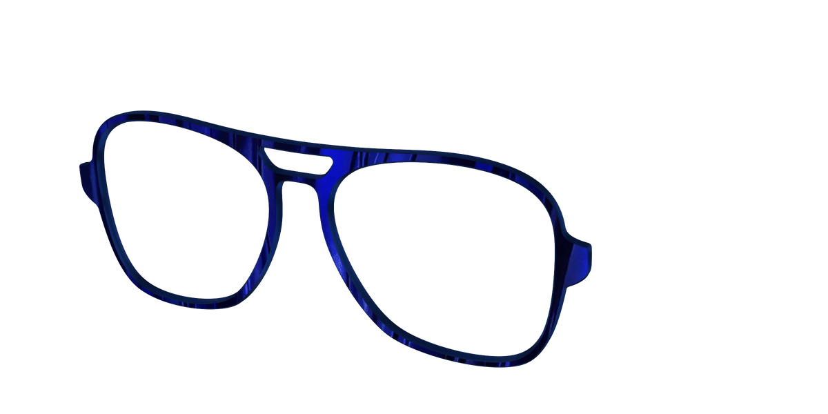 The Indigo Moire Stripes
