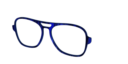 The Indigo Moire Stripes
