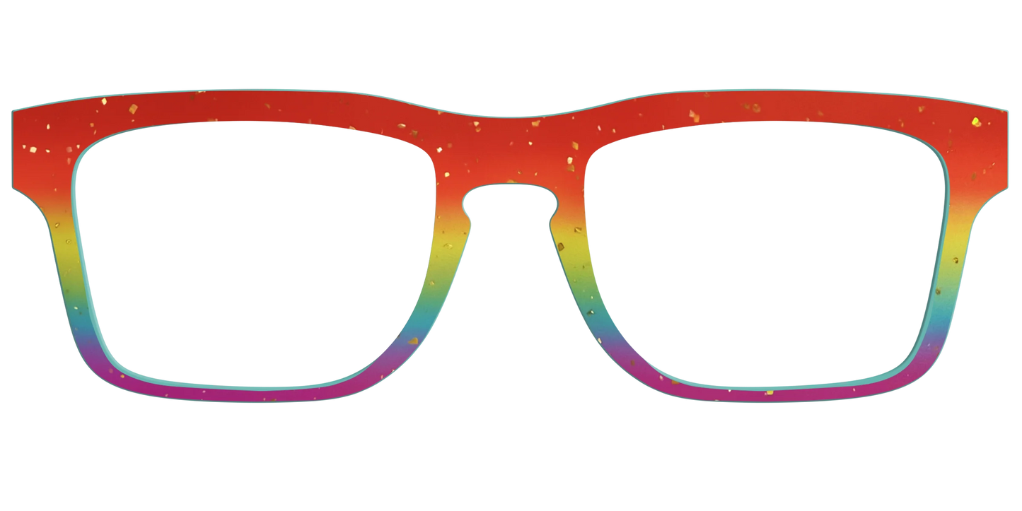 The Spectrum Gradient with Gold Flakes