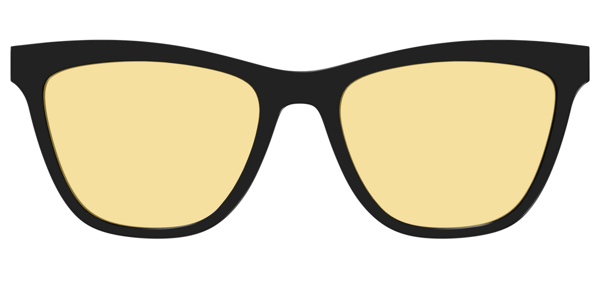 The Black With Citrine Yellow Lens