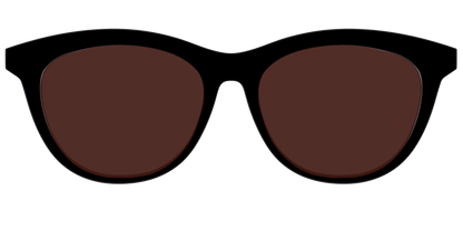 The Black with Brown Golf Lens