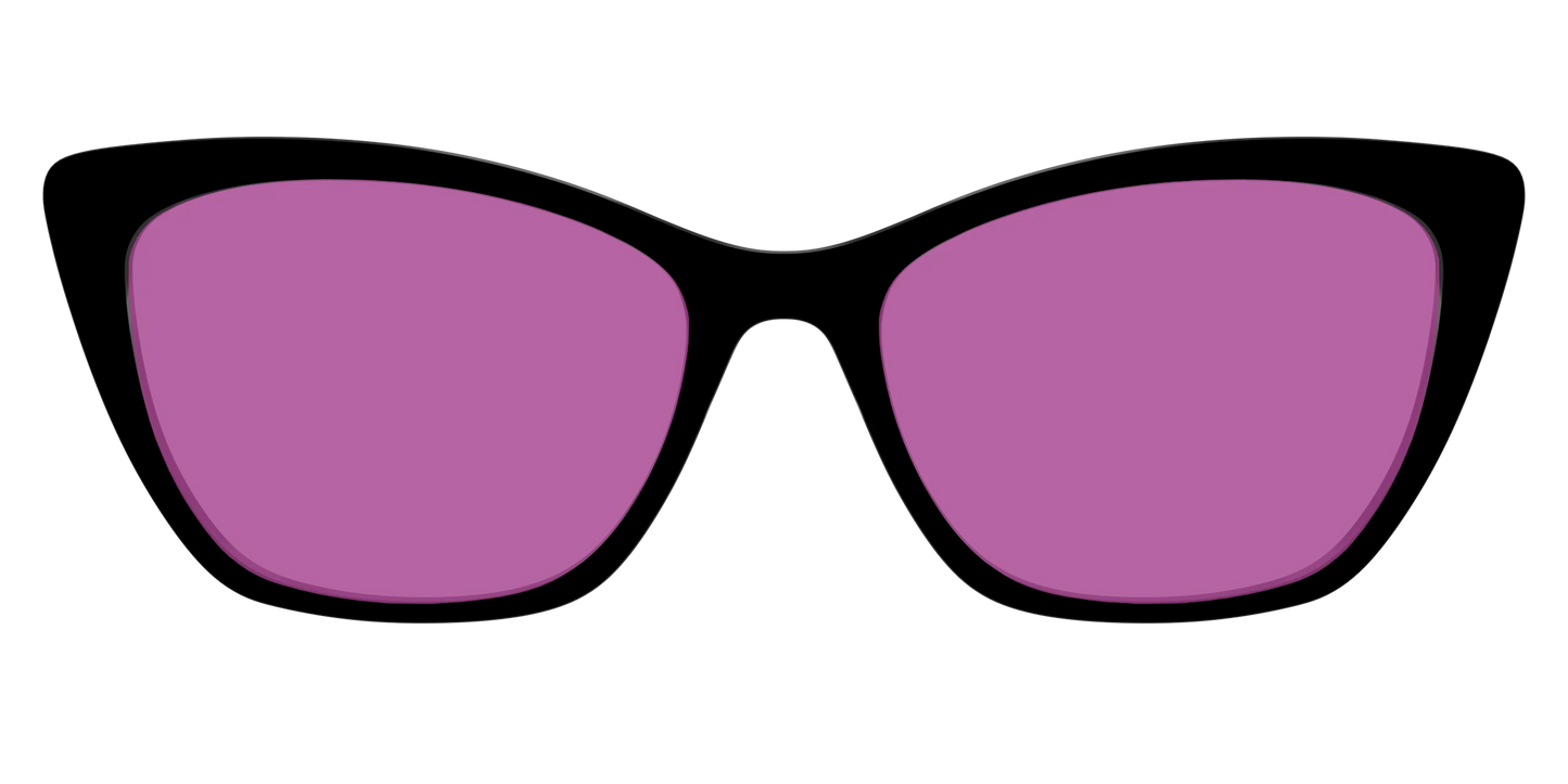 The Black with Violet Golf Lens