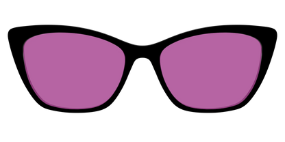 The Black with Violet Golf Lens